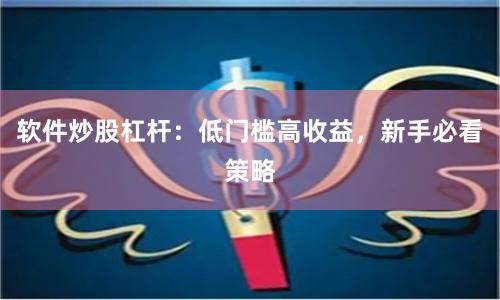 软件炒股杠杆：低门槛高收益，新手必看策略